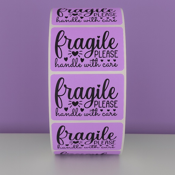 Fragile Handle With Care Stickers Shipping Labels for Packages, Mailing,Packing - Picture 6 of 11